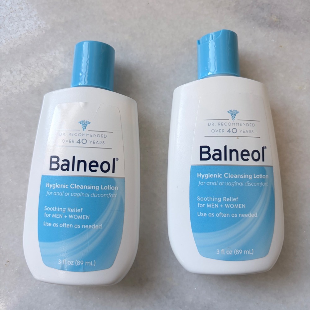 Balneol Hygienic Cleansing Lotion 3oz 2 Pack Soothing Relief Men Women Exp 10/26